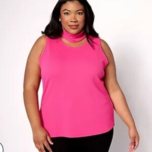 ATTITUDES BY RENEE KNIT CUTOUT MOCK NECK TOP SIZE XXS NEW WITH TAGS